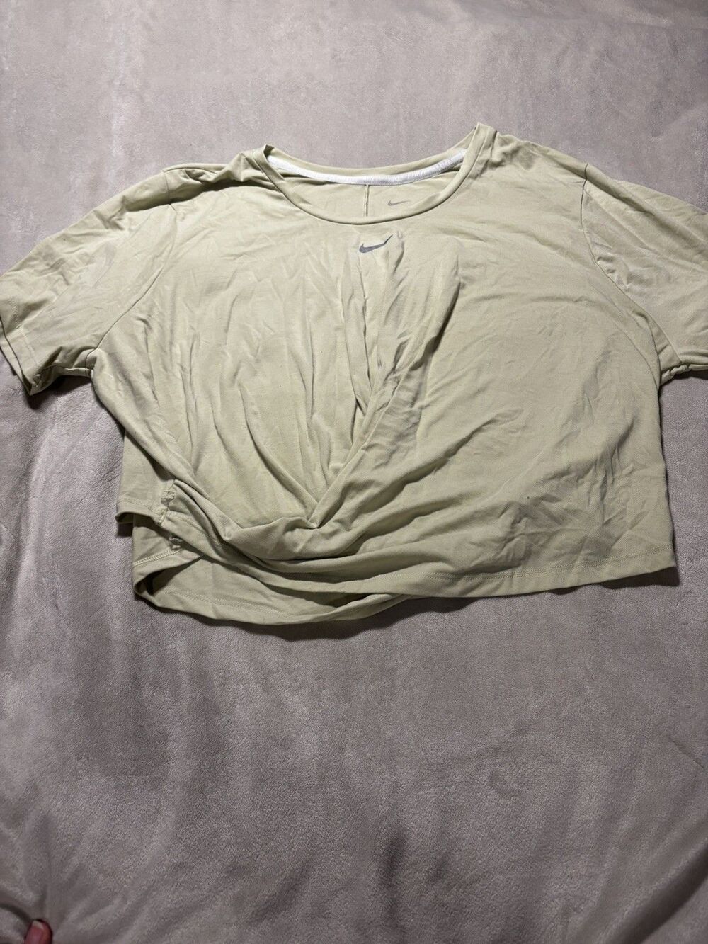 Nike Light Green Twist-Front Tank Top